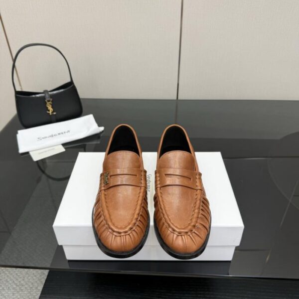 repliche,replica,perfette,siti di,affidabili,migliori siti,dove comprare,1:1,scarpe da ginnastica Mocassini e pantofole con logo piccolo YSL di Saint Laurent (CXOMX)