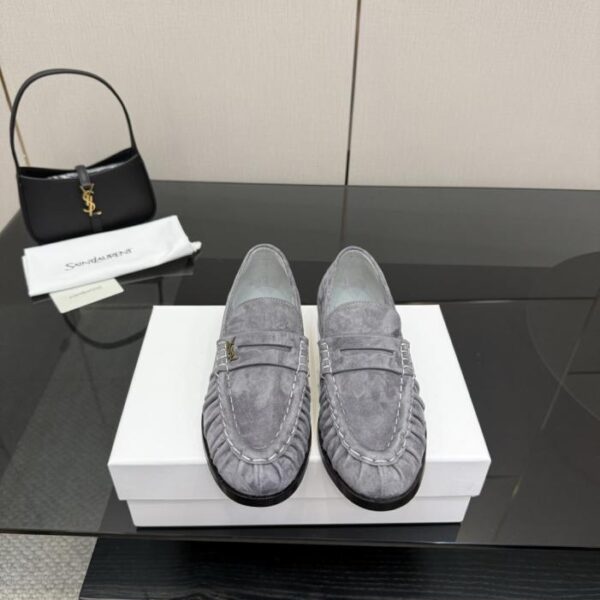 repliche,replica,perfette,siti di,affidabili,migliori siti,dove comprare,1:1,scarpe da ginnastica Mocassini e pantofole con piccolo logo YSL di Saint Laurent (OC0IP)