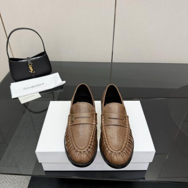 repliche,replica,perfette,siti di,affidabili,migliori siti,dove comprare,1:1,scarpe da ginnastica Mocassini con logo piccolo YSL di Saint Laurent (94K6F)