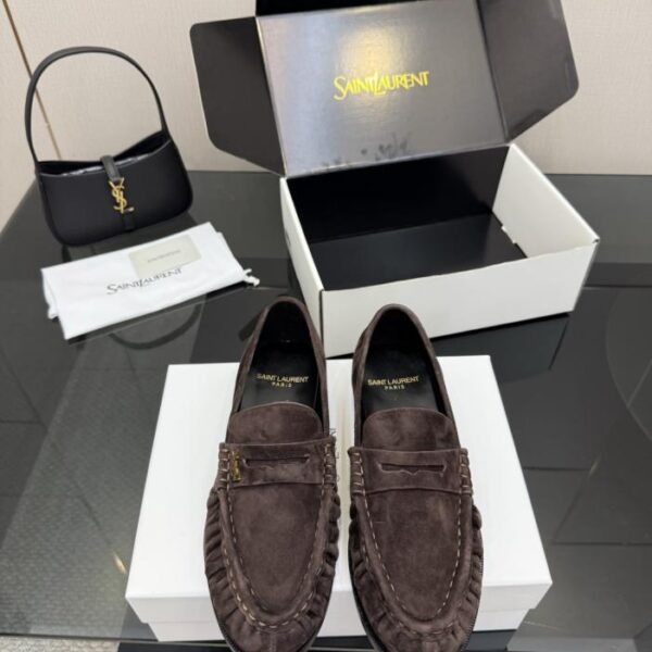 repliche,replica,perfette,siti di,affidabili,migliori siti,dove comprare,1:1,scarpe da ginnastica Mocassini con piccolo logo YSL di Saint Laurent (FPE3M)