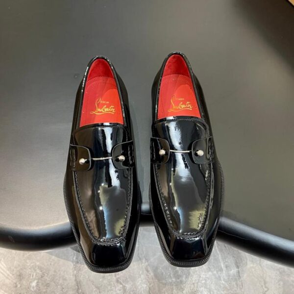 repliche,replica,perfette,siti di,affidabili,migliori siti,dove comprare,1:1,scarpe da ginnastica Scarpe eleganti da uomo in pelle di alta qualità Christian Louboutin, classiche con suola rossa (E3566)