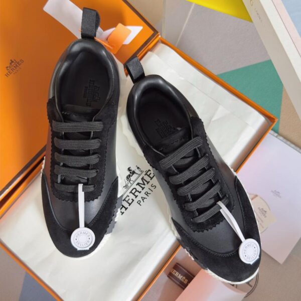 Versione top in pelle piena delle classiche scarpe sportive casual da coppia della serie Bouncing di Hermes (PKYML)