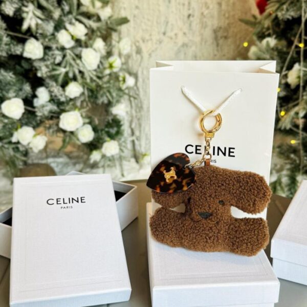 Peluche a forma di cucciolo di Arc de Triomphe CELINE a forma di cuore, pendente a forma di cuore (V3Z8E)