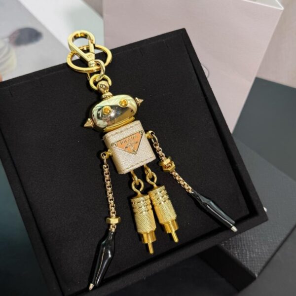 repliche,replica,perfette,siti di,affidabili,migliori siti,dove comprare,1:1,scarpe da ginnastica Portachiavi con ciondolo e gancio per borsa Prada Robot (R7UE8)