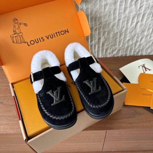 repliche,replica,perfette,siti di,affidabili,migliori siti,dove comprare,1:1,scarpe da ginnastica Scarpe Mary Jane in peluche della serie Colorado di Louis Vuitton (0AWY2)
