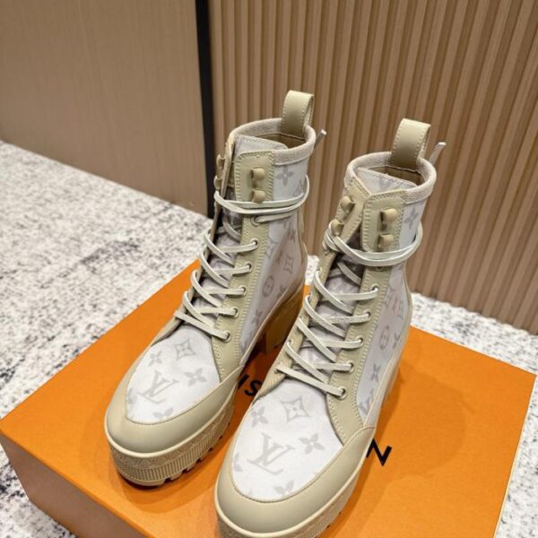 repliche,replica,perfette,siti di,affidabili,migliori siti,dove comprare,1:1,scarpe da ginnastica Versione superiore Versione alta Stivali Martin classici LV con tacco alto Stivali con tacco spesso serie sabbia (Y28XE)