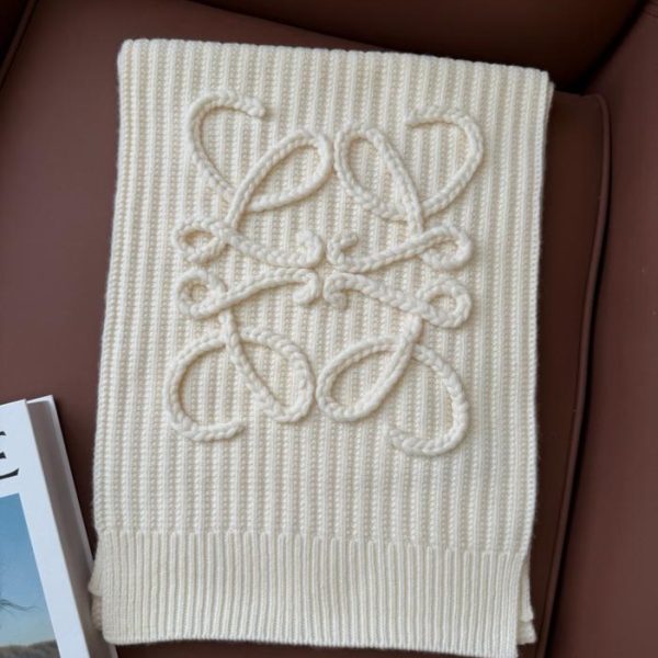 repliche,replica,perfette,siti di,affidabili,migliori siti,dove comprare,1:1,scarpe da ginnastica Sciarpa lavorata a maglia autunno/inverno LOEWE bianco perla (JCQK1)
