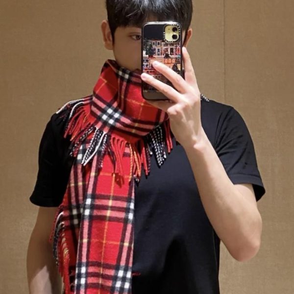 Sciarpa millepiedi Burberry di alta qualità, novità, cashmere di prima qualità, unisex, motivo a quadri classico, stile coppia (V6AZ2)