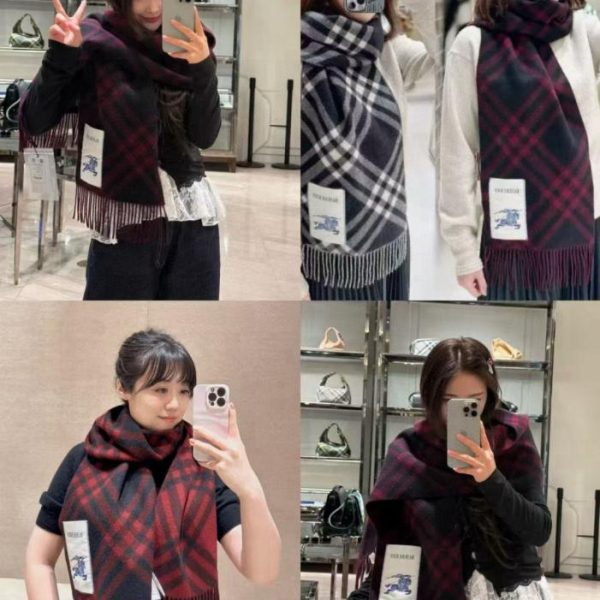 repliche,replica,perfette,siti di,affidabili,migliori siti,dove comprare,1:1,scarpe da ginnastica La nuova sciarpa in cashmere tartan di Burberry (57GYR)