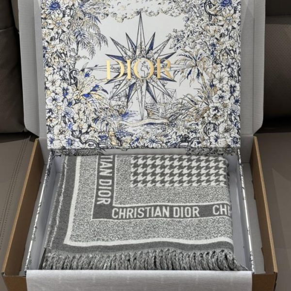 repliche,replica,perfette,siti di,affidabili,migliori siti,dove comprare,1:1,scarpe da ginnastica Scialle reversibile Dior grigio chiaro pied de poule (UODDG)