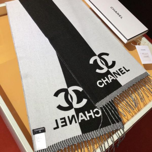 repliche,replica,perfette,siti di,affidabili,migliori siti,dove comprare,1:1,scarpe da ginnastica RCC2443 CHANEL Sciarpa reversibile, misto lana pettinata a doppia faccia ad alta torsione (7WR6Z)