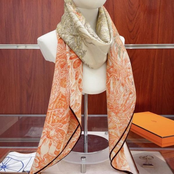 repliche,replica,perfette,siti di,affidabili,migliori siti,dove comprare,1:1,scarpe da ginnastica Fazzoletto in cashmere Hermès Palermo Botanical Garden (FZ1WB)