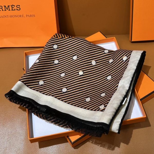 Sciarpa lunga in velluto Hermes, colore reversibile di alta qualità (HKTMJ)