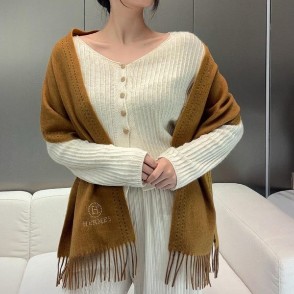 repliche,replica,perfette,siti di,affidabili,migliori siti,dove comprare,1:1,scarpe da ginnastica Scialle unisex in cashmere double face HERMES Paris Fashion Show Business per uomo e donna (0R8XZ)