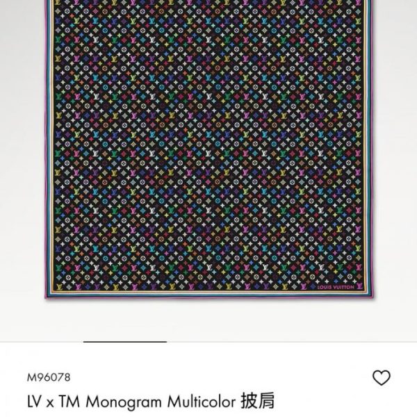 repliche,replica,perfette,siti di,affidabili,migliori siti,dove comprare,1:1,scarpe da ginnastica RLV 40 Reversibile, Stesso Colore, 140x140cm, Cashmere + Seta, LV x TM “Monogram Multicolor” (QMTVO)