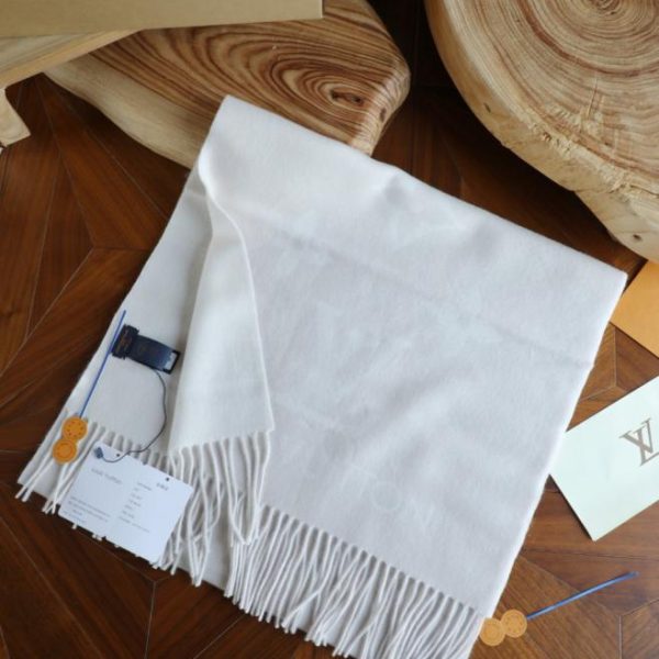 repliche,replica,perfette,siti di,affidabili,migliori siti,dove comprare,1:1,scarpe da ginnastica Sciarpa in cashmere LV, design originale con scheggiatura, lavorazione artigianale originale, spessa e calda, bordo overlock double-face per evitare sfilacciamenti (SFNLV)