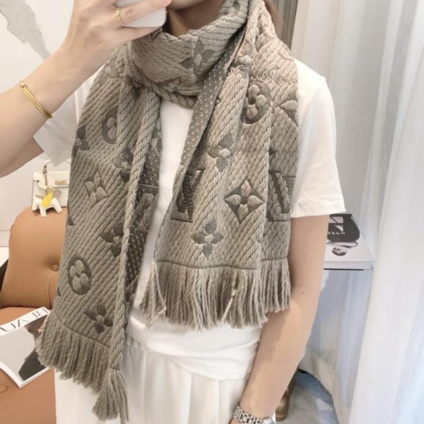 repliche,replica,perfette,siti di,affidabili,migliori siti,dove comprare,1:1,scarpe da ginnastica Sciarpa in lana autunno/inverno Louis Vuitton, sciarpa/scialle in cashmere spesso e caldo (AVFD8)
