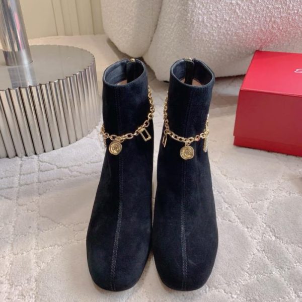 repliche,replica,perfette,siti di,affidabili,migliori siti,dove comprare,1:1,scarpe da ginnastica Stivaletti con tacco spesso e ciondolo in cristallo Roger Vivie New (Z9QQ0)