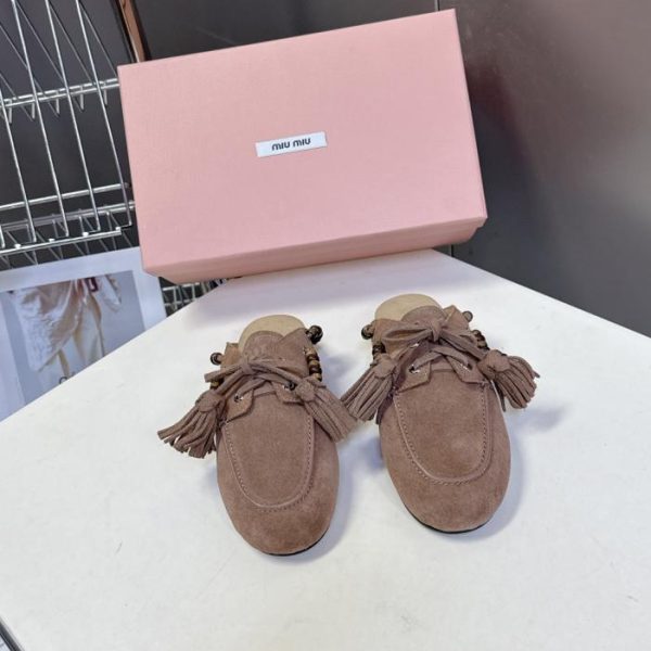 repliche,replica,perfette,siti di,affidabili,migliori siti,dove comprare,1:1,scarpe da ginnastica Mocassini a pantofola MIUMIU Milano Runway Primavera/Estate (TO9G2)