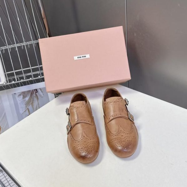 repliche,replica,perfette,siti di,affidabili,migliori siti,dove comprare,1:1,scarpe da ginnastica MIUMIU Autunno/Inverno: Scarpe Brogue retrò con suola sottile (14F0C)