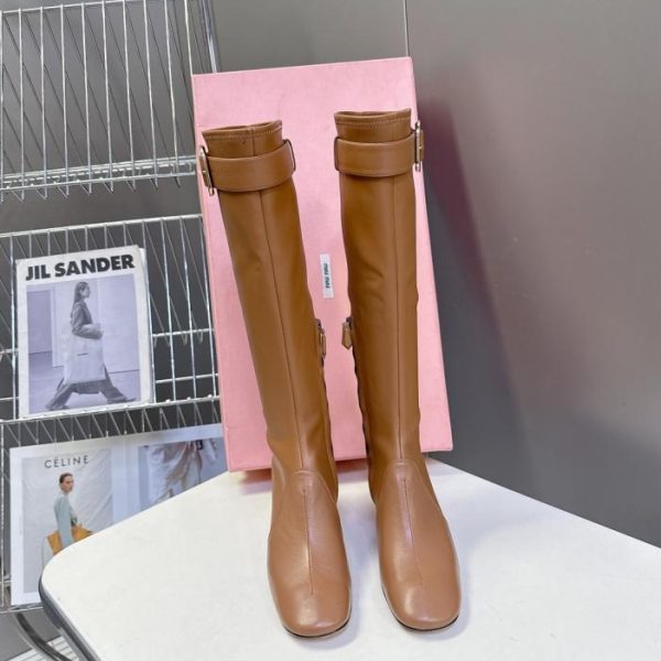 repliche,replica,perfette,siti di,affidabili,migliori siti,dove comprare,1:1,scarpe da ginnastica Stivali lunghi MIUMIU autunno/inverno, ultimi modelli da passerella (FEFKJ)