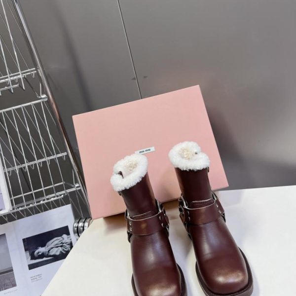 repliche,replica,perfette,siti di,affidabili,migliori siti,dove comprare,1:1,scarpe da ginnastica Stivali da passerella MIUMIU autunno/inverno in edizione limitata di alta qualità (8D6EZ)