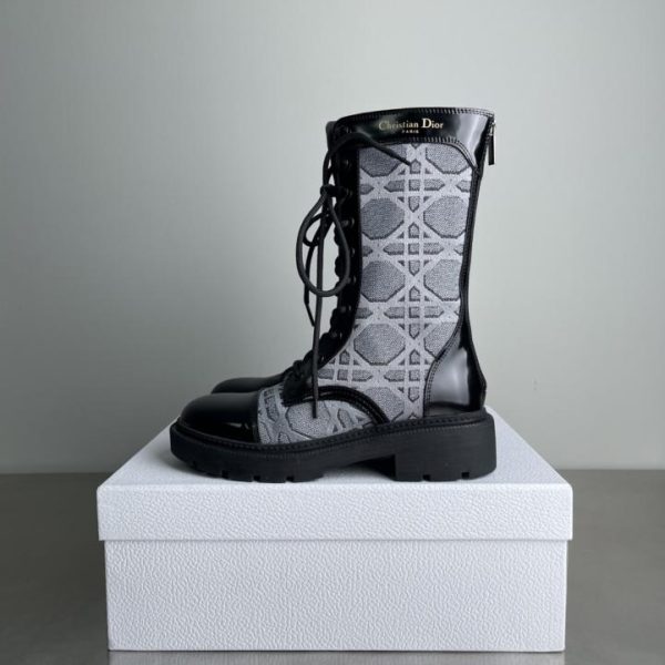 repliche,replica,perfette,siti di,affidabili,migliori siti,dove comprare,1:1,scarpe da ginnastica [Versione di alta gamma] Stivaletti alla caviglia in tweed Cannage della nuova serie D-MAJOR di Dior autunno/inverno (1VDYV)