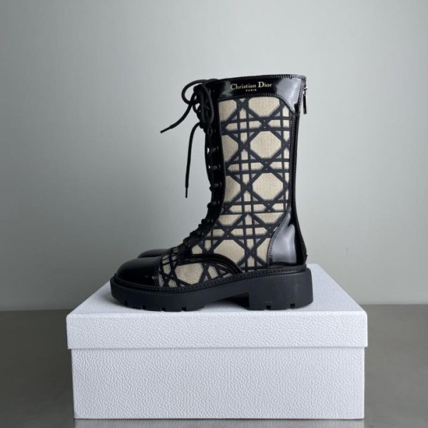 repliche,replica,perfette,siti di,affidabili,migliori siti,dove comprare,1:1,scarpe da ginnastica [Versione di alta gamma] Stivaletti alla caviglia in tweed Cannage della nuova serie D-MAJOR di Dior autunno/inverno (SLBVJ)