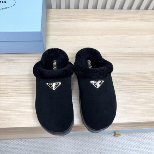 Pantofole in lana con plateau Prada (FDH88)