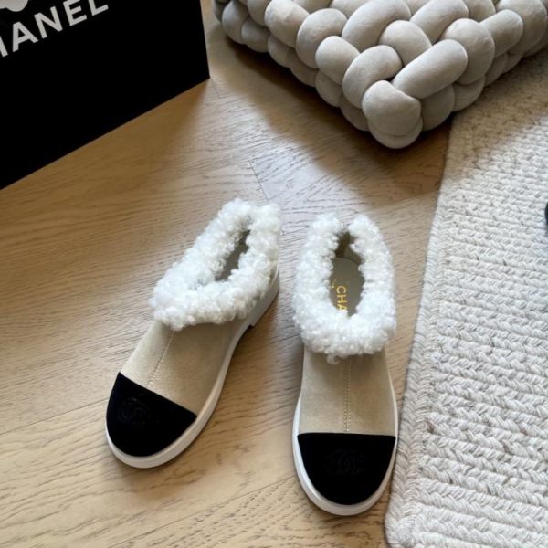 repliche,replica,perfette,siti di,affidabili,migliori siti,dove comprare,1:1,scarpe da ginnastica Stivaletti alla caviglia in peluche Chanel, nuovo stile autunno/inverno, versione di alta gamma (R3DIJ)