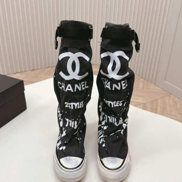 repliche,replica,perfette,siti di,affidabili,migliori siti,dove comprare,1:1,scarpe da ginnastica Sneakers in tela bianca con design nascosto di Chanel (AK0AM)