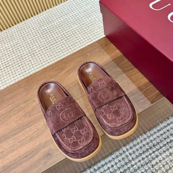 repliche,replica,perfette,siti di,affidabili,migliori siti,dove comprare,1:1,scarpe da ginnastica Nuove mules Gucci con plateau e ricamo a forma di G (0XQ6R)