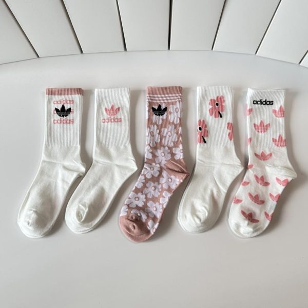 repliche,replica,perfette,siti di,affidabili,migliori siti,dove comprare,1:1,scarpe da ginnastica Calzini Adidas New Originals di media lunghezza, 5 paia per scatola (DGUI1)