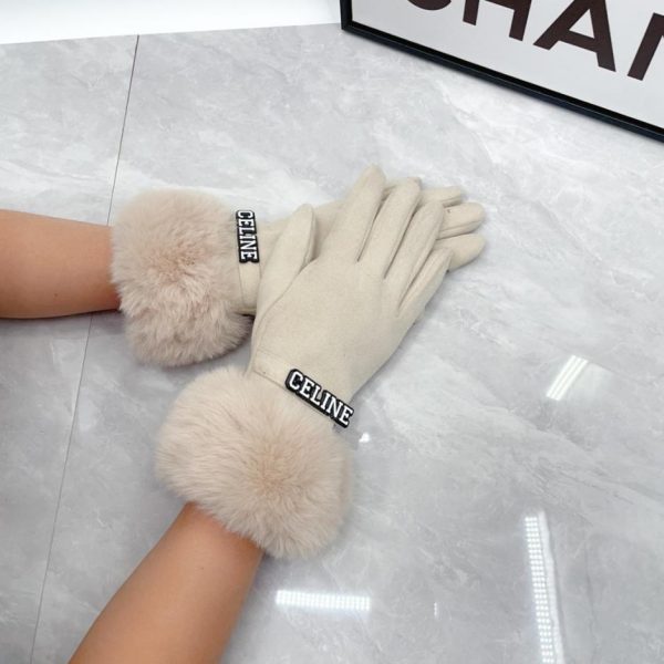 repliche,replica,perfette,siti di,affidabili,migliori siti,dove comprare,1:1,scarpe da ginnastica Guanti in pelliccia di coniglio morbidi Celine autunno/inverno (E72OH)