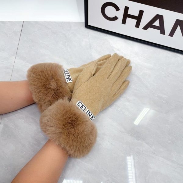 repliche,replica,perfette,siti di,affidabili,migliori siti,dove comprare,1:1,scarpe da ginnastica Guanti in lana di coniglio bradipo Celine autunno/inverno (N47TW)
