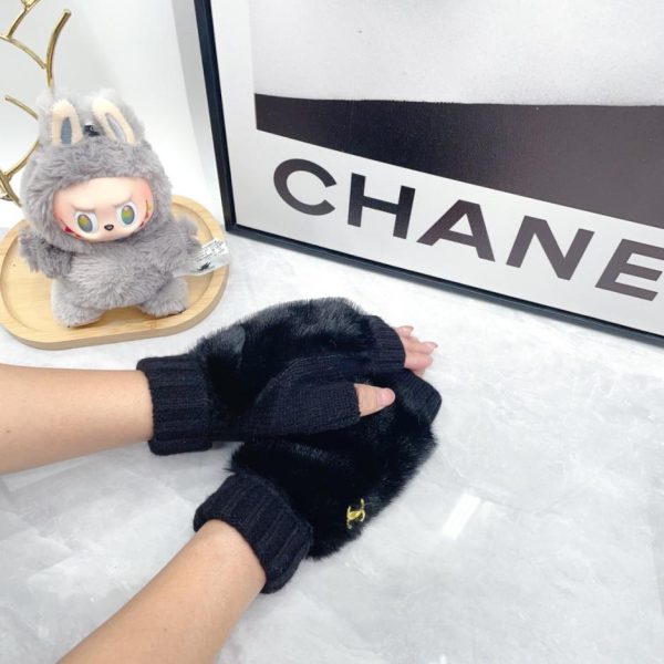 repliche,replica,perfette,siti di,affidabili,migliori siti,dove comprare,1:1,scarpe da ginnastica Guanti corti in pelliccia di coniglio Chanel autunno/inverno (YQNJ6)