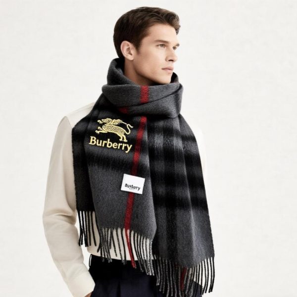 Sciarpa classica Burberry con motivo a cavallo per coppie (HH6RM)