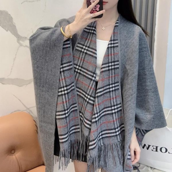 repliche,replica,perfette,siti di,affidabili,migliori siti,dove comprare,1:1,scarpe da ginnastica Mantella/scialle reversibile con motivo check classico britannico Burberry (L1ROQ)