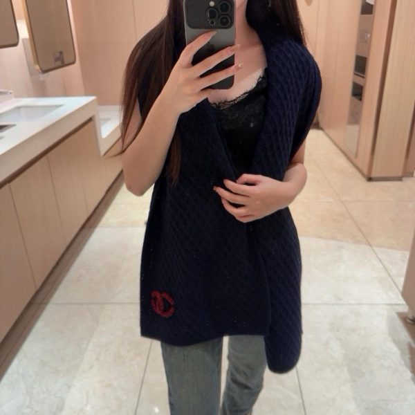 repliche,replica,perfette,siti di,affidabili,migliori siti,dove comprare,1:1,scarpe da ginnastica Sciarpa lavorata a maglia Chanel (ZDST6)