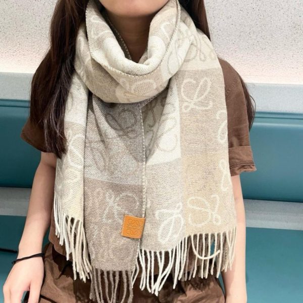 Sciarpa lunga a righe LOEWE, stile unisex di alta qualità (EB3Z9)