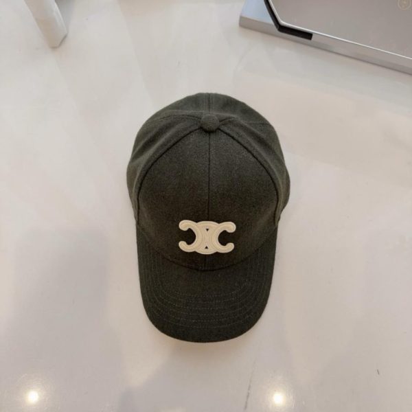 repliche,replica,perfette,siti di,affidabili,migliori siti,dove comprare,1:1,scarpe da ginnastica Cappellino da baseball Celine autunno/inverno in lana con motivo Arc de Triomphe (7KGQ3)