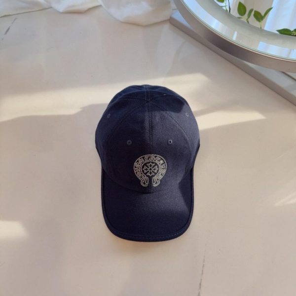 Cappellino da baseball in cotone spazzolato Chrome Hearts (39D54)