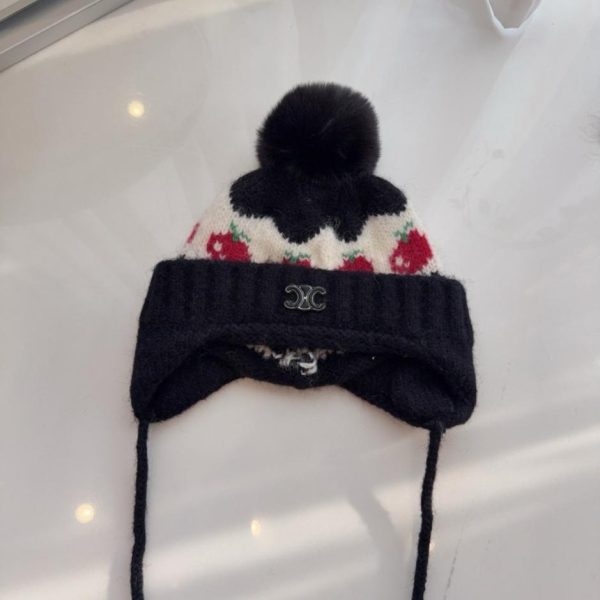 repliche,replica,perfette,siti di,affidabili,migliori siti,dove comprare,1:1,scarpe da ginnastica Il nuovo berretto da sci spesso e caldo di Celine con paraorecchie (L6U1L)
