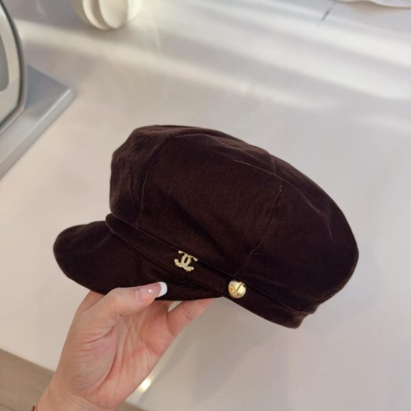 repliche,replica,perfette,siti di,affidabili,migliori siti,dove comprare,1:1,scarpe da ginnastica CHANEL Autunno/Inverno Nuovo Basco Ottagonale in Velluto, Stile Bidirezionale (KD86V)