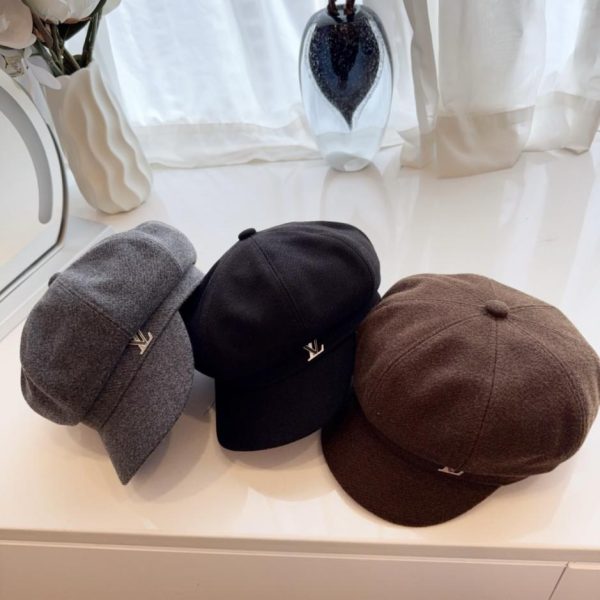 repliche,replica,perfette,siti di,affidabili,migliori siti,dove comprare,1:1,scarpe da ginnastica Cappellino da allibratore ottagonale in lana spessa LV autunno/inverno (49KJV)
