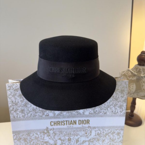 Cappello da pescatore in lana Dior autunno/inverno, 100% tessuto di lana (H4V7X)