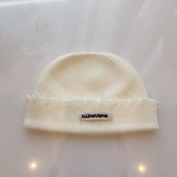 repliche,replica,perfette,siti di,affidabili,migliori siti,dove comprare,1:1,scarpe da ginnastica Nuovo berretto a forma di melone di inizio autunno di Alexander Wang, cappello lavorato a maglia ampio e casual, stile unisex (2G1A7)