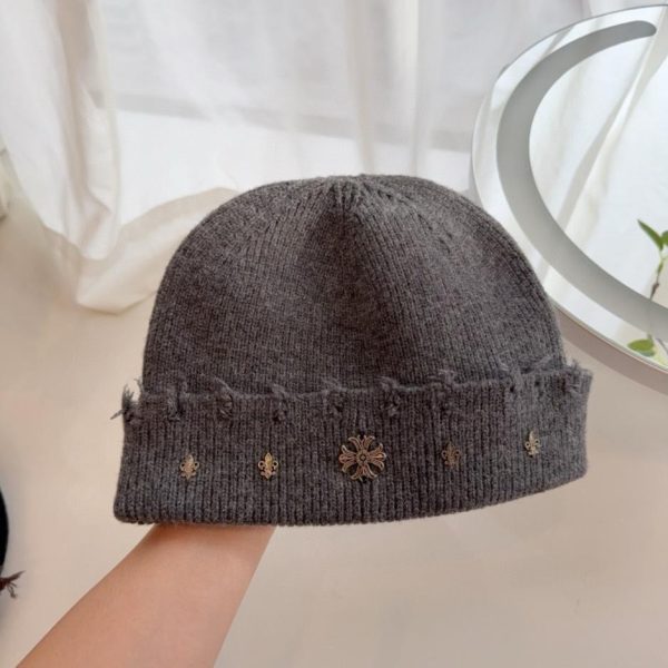 repliche,replica,perfette,siti di,affidabili,migliori siti,dove comprare,1:1,scarpe da ginnastica Nuovo berretto lavorato a maglia strappato Chrome Hearts (INOXQ)