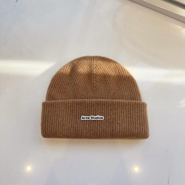 repliche,replica,perfette,siti di,affidabili,migliori siti,dove comprare,1:1,scarpe da ginnastica Berretto in maglia di lana Acne Studios autunno/inverno, berretto spesso a doppio strato in maglia di lana 100% (K5JVD)