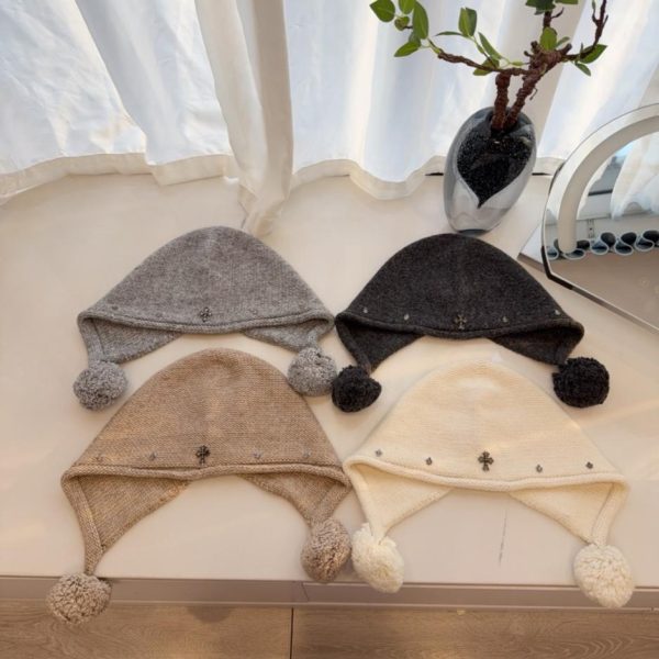 repliche,replica,perfette,siti di,affidabili,migliori siti,dove comprare,1:1,scarpe da ginnastica Berretto in lana lavorata a maglia Faraday, nuovo stile autunno/inverno di Chrome Hearts (OHDJV)